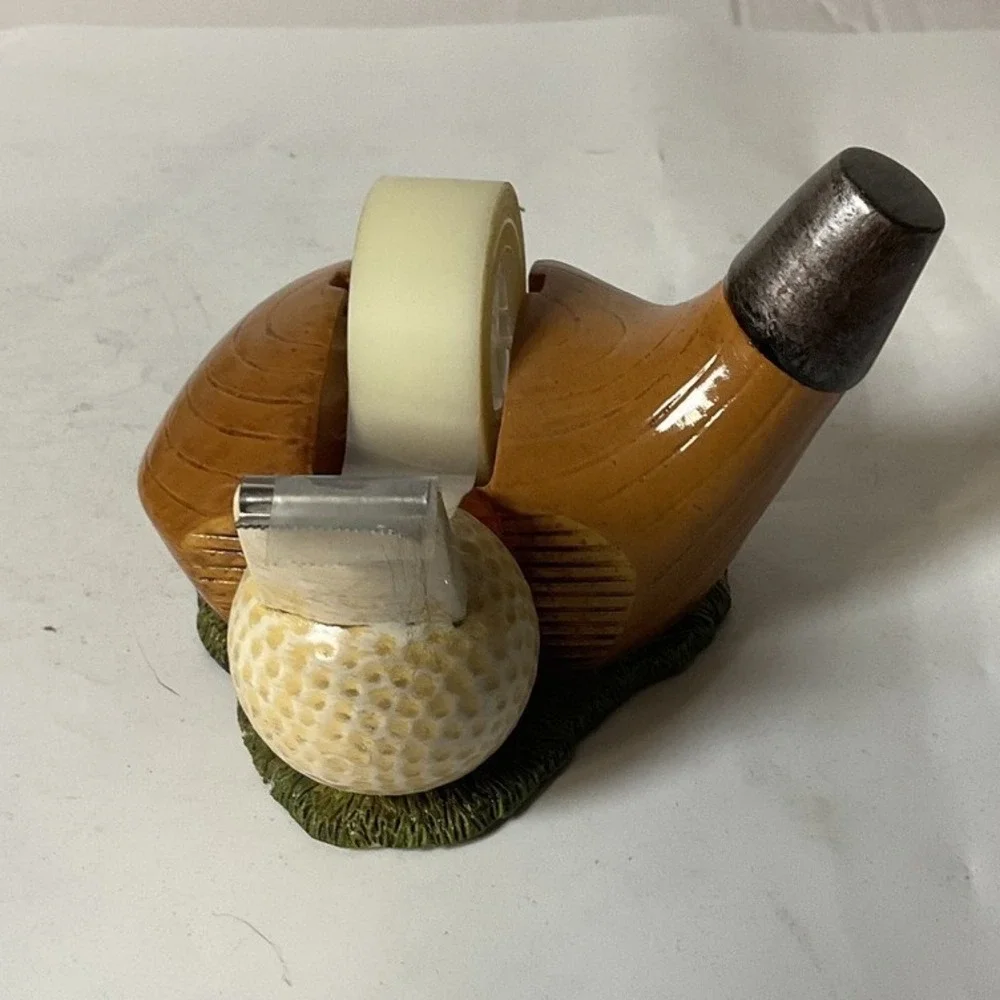 Golf Club Driver Golf Ball Tape‎ Dispenser Novelty Desk Decor Fun Office Gift